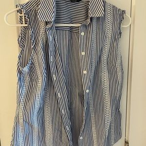Brooks Brothers Sleeveless Button Up